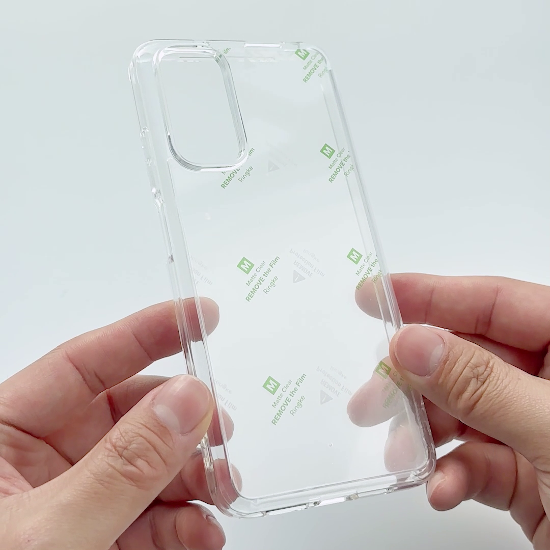 Ringke [FUSION] for Xiaomi Redmi Note 11 / 11S Case, Hard Clear PC Back [Military Drop Defense] Lightweight Transparent TPU Bumper Cover with Wrist Strap
