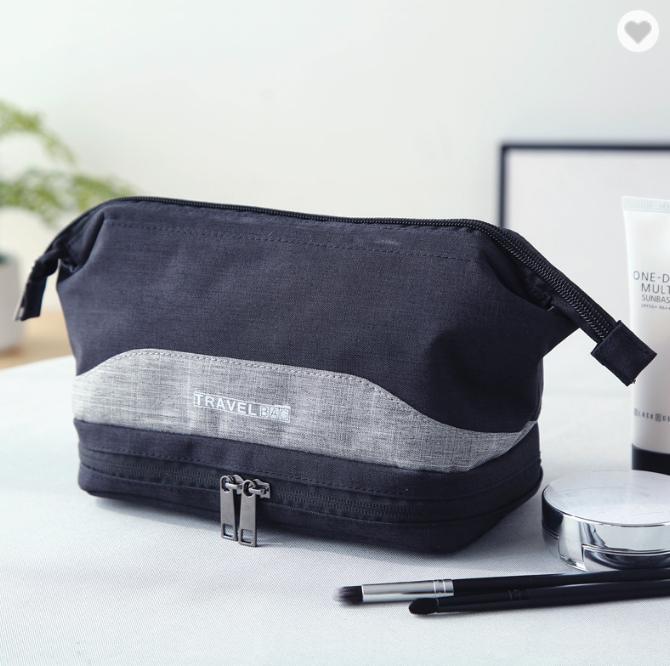 Portable Double Layer Handy Storage Wash Bag Organiser for Toiletries. Personal Hygiene Bag. Travel pouch