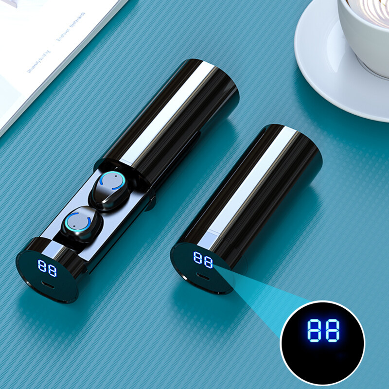 【Ready Stock】VITOG F9 TWS Wireless Bluetooth Earphones with Mic,High Quality Stereo Sport Wireless Earbuds with LED Display,Noise Cancellation 5.0 Bluetooth Headset For Xiaomi iPhone Samsung OPPO Huaw