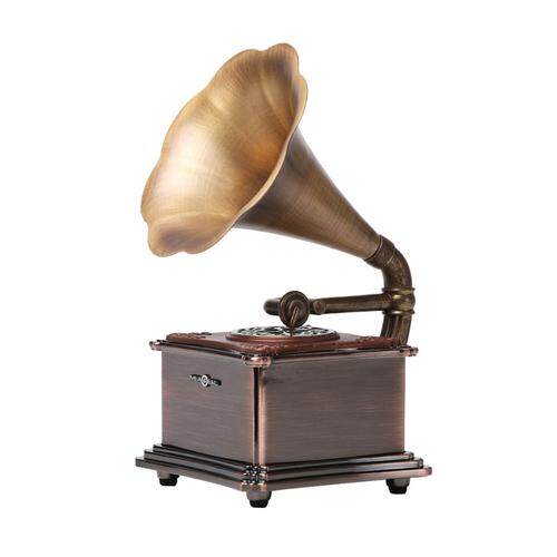 Gramophone wireless bluetooth speaker retro home subwoofer mobile phone mini computer small stereo speaker portable