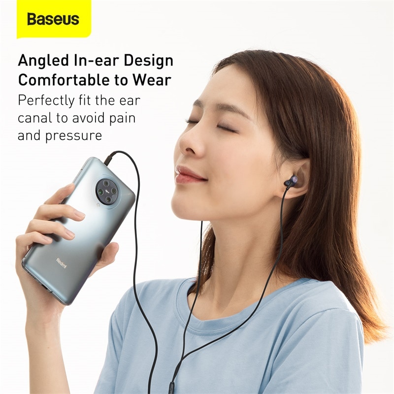 Baseus Bass Sound Earphone In-Ear Sport Earphones with mic for xiaomi iPhone Samsung Headset fone de ouvido auriculares MP3