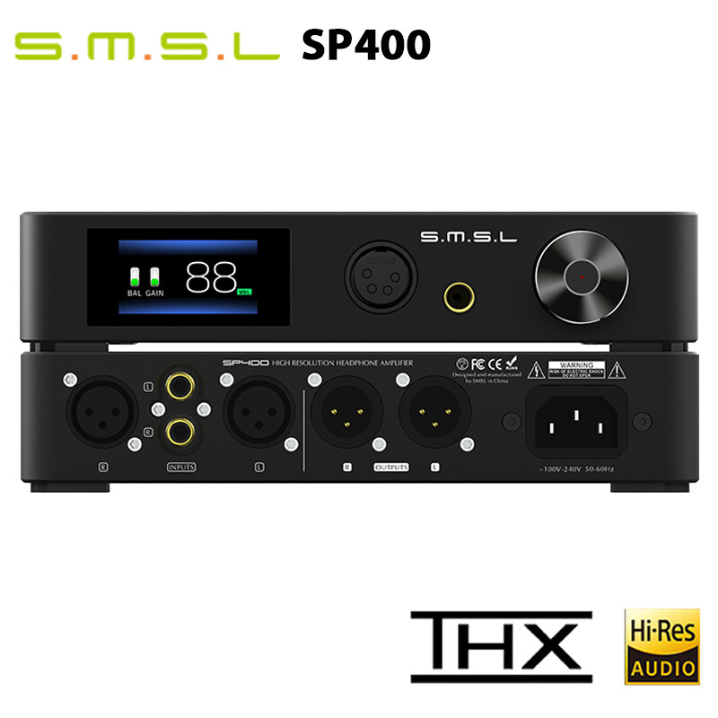 SMSL SP400 HIFI Full Balanced THX AAA 888 6.5mm SE Out XLR RCA Headphone Amplifier