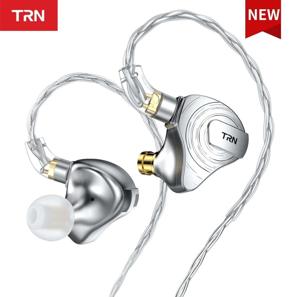 TRN ST5 1DD 4BA Metal Headset Hybrid Units HIFI Bass Earbuds In Ear Monitor Earphones Noise Cancelling Earphone Kirin TA1 MAX