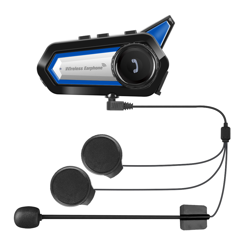 Motorcycle Wireless Headset Bluetooth 5.0 Helmet Headphone Waterproof Noise Reduction Long Standby Cycling Handsfree Mic Earphone