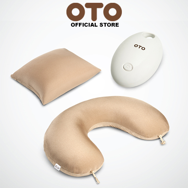 OTO Official Store Ginnie Beanie GB-105 Travel Neck Pillow with Mini Massager