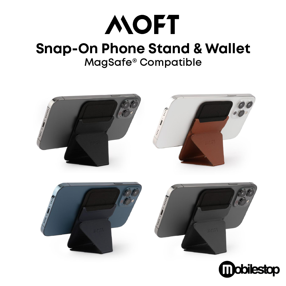 MOFT Snap-On Phone Stand & Wallet (Magnetic Charging Compatible)