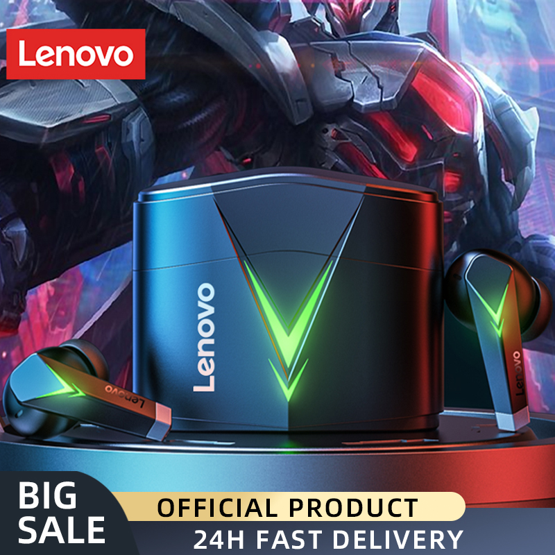 Lenovo LP6 Gaming Earphone E-Sports Games Music Earbuds Wireless Buletooth Headphone Dual Mode Headset Earphone Wireless Phone