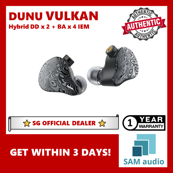[?SG] DUNU VULKAN Hybrid IEM with 2DD & 4BA Driver