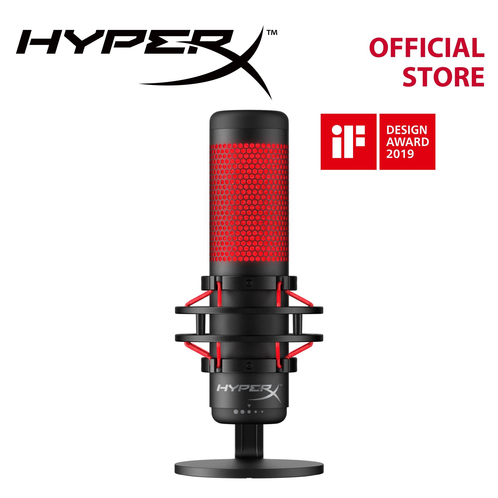 HyperX QuadCast USB Condenser Microphone HX-MICQC-BK - 4P5P6AA