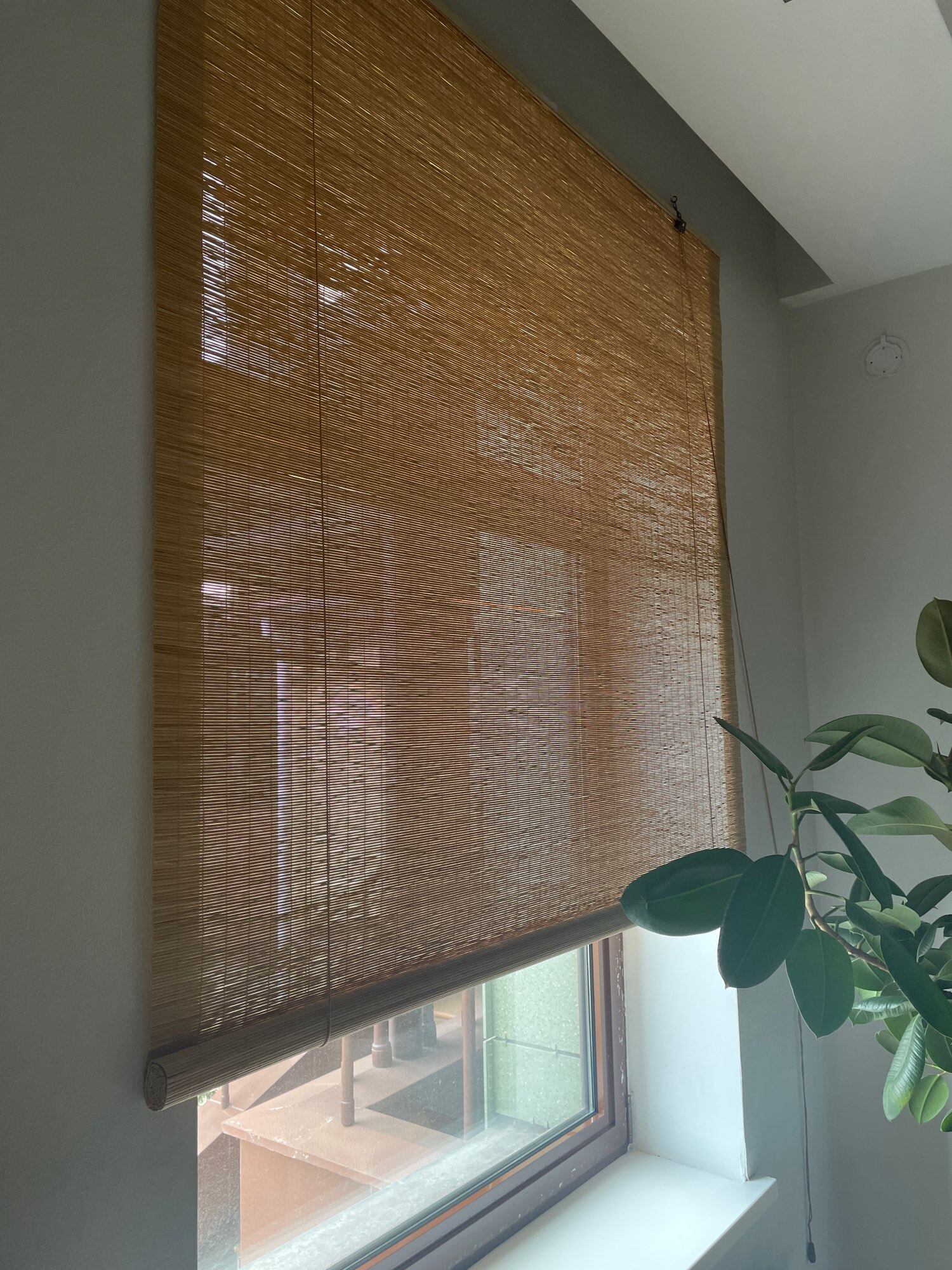 Natural Classic Bamboo Blinds Good Light Filtering Window Door Curtains Blackout Roller Curtains Shades for Windows