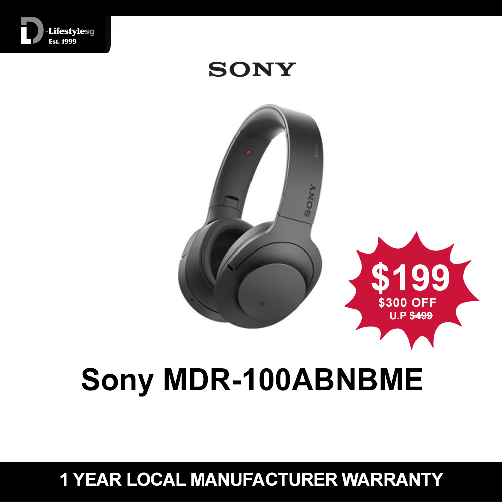 Sony MDR-100ABN h.ear on Wireless Noise-Cancelling Headphones