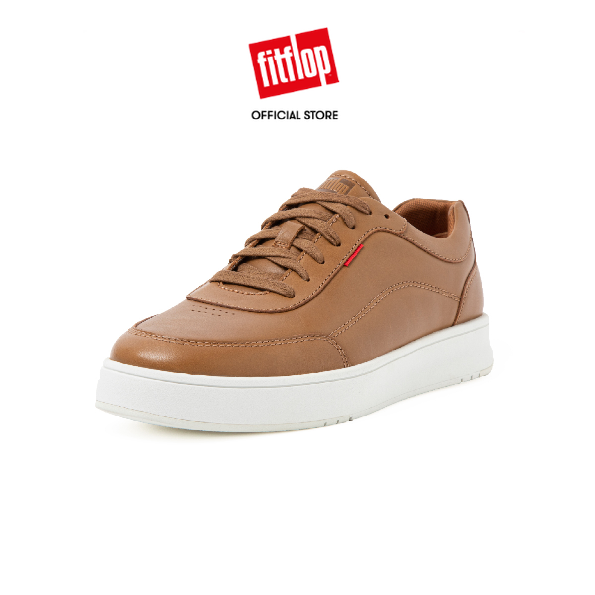 FitFlop RALLY X Men's Leather Sneakers - Brown (DR6-022)