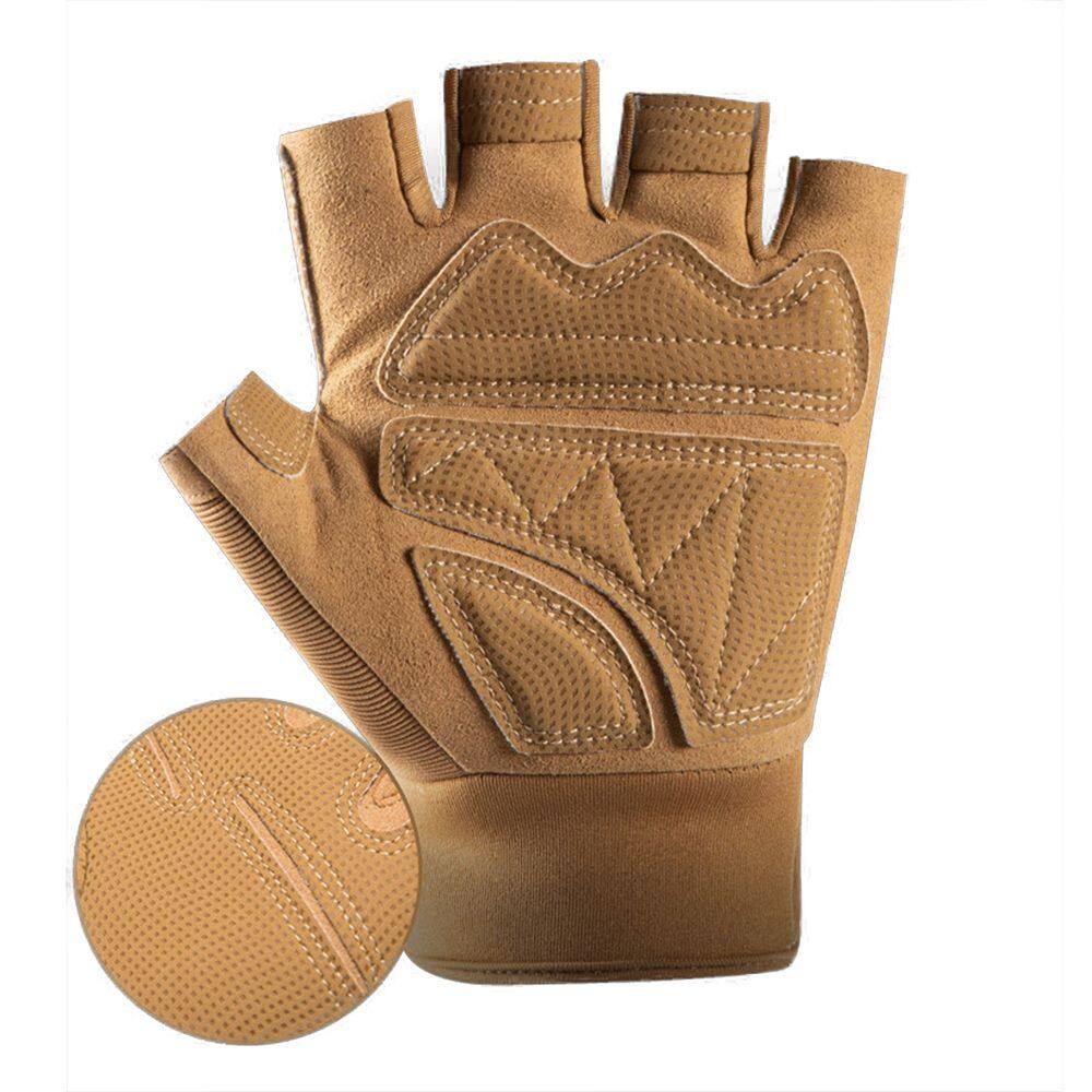 GGR 1 Pair High Quality Non-Slip Fitness Accessories Hand Palm Protector Weight Lifting Gloves Half Finger Gloves Weight Lifting Training Gloves Bicycle Gloves Gym Gloves