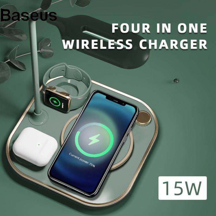 Baseus X3 Magnetic Wireless Charger for Mobile Phone Watch Headset 15W 3 in 1 Multi-Function Fast Charging Station