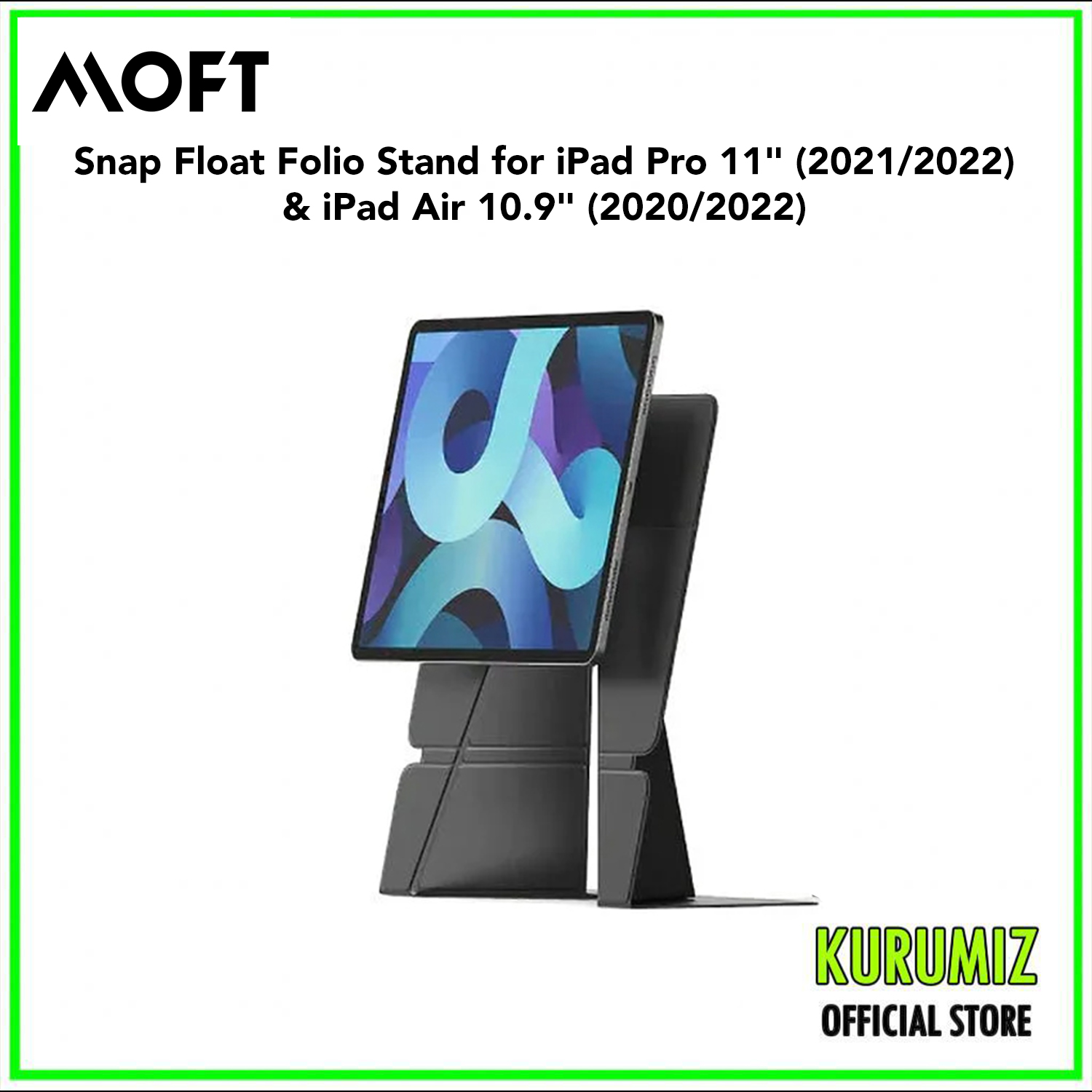 Moft Snap Float Folio Stand for iPad Pro 11" (2021/2022) & iPad Air 10.9" (2020/2022)