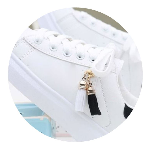 K-K  New and Fashion Women's Sneakers Casual Sport Shoes Skateboard Shoes Lady's Platform Flat Shoes Fashion Solid Color White Shoes for Women