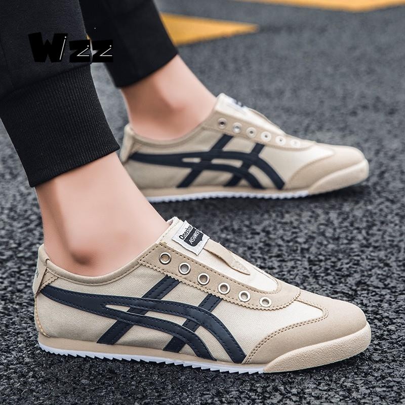 ✁♛☢  WZZ  size35-44 【READY STOCK】Men Women casual fashion sneaker running sport  low top Slip-on canvas shoes