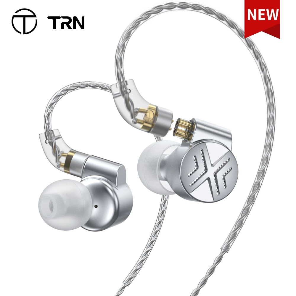 TRN TA1 Max Hi-FI 1BA+1DD Knowles Hybrid Beryllium-plated Dynamic In-ear Monitors Earphone HIFI Bass Metal Monitor Running