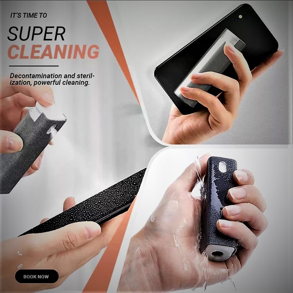 2 In 1 Phone Cleaner for fingerprint, dirt & viruses for Tablet Mobile PC Screen( Local Stock Available  )