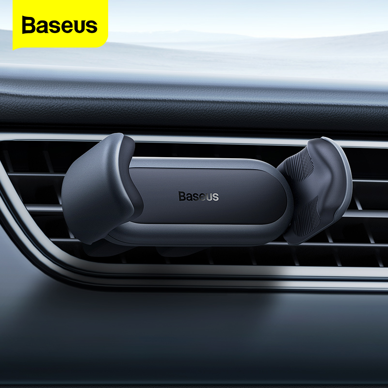 Baseus Car Phone Holder Auto Air Vent Suit 4.7-6.5 Inch For iPhone 13 12 Huawei Samsung Xiaomi Car Support Mobilephone Amount Stand