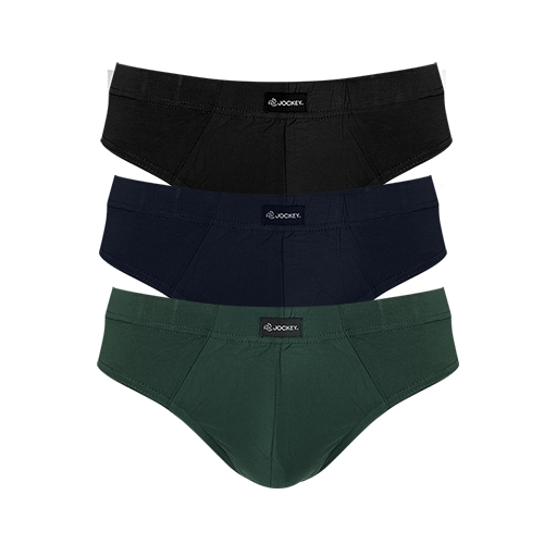 JOCKEY®  3PCS MEN BRIEFS | 95% BAMBOO 5% ELASTANE | BASIC | HIPSTER #958473