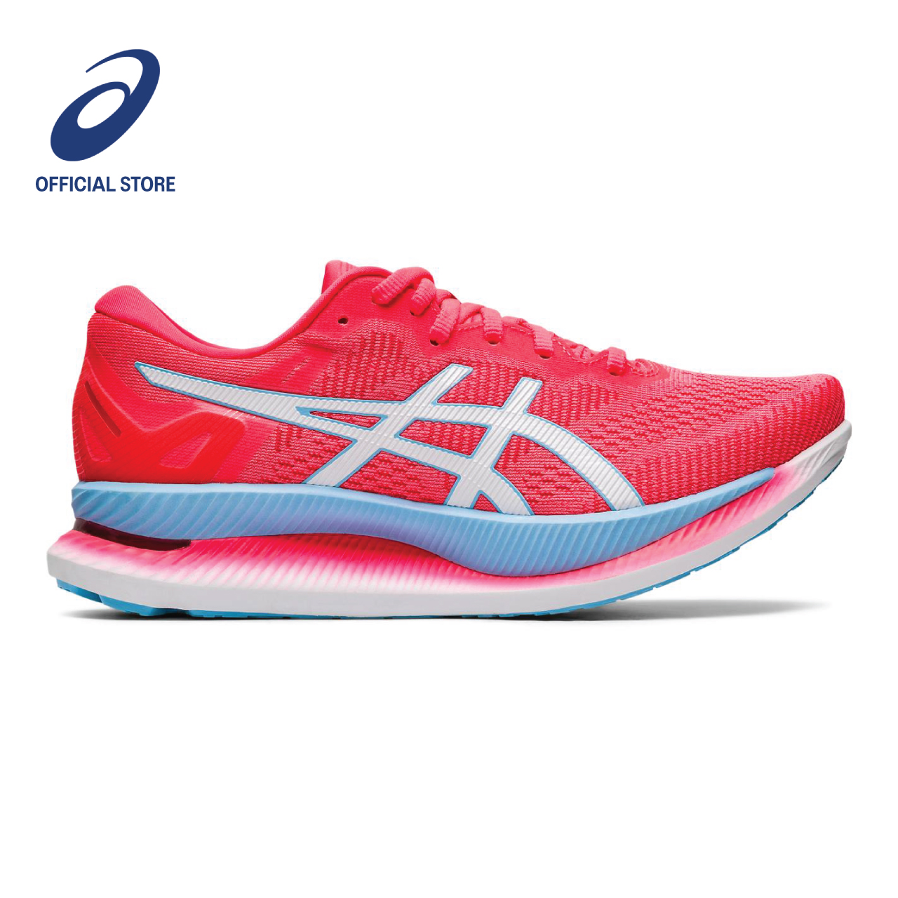 ASICS Women GLIDERIDE Running Shoes in Diva Pink/White