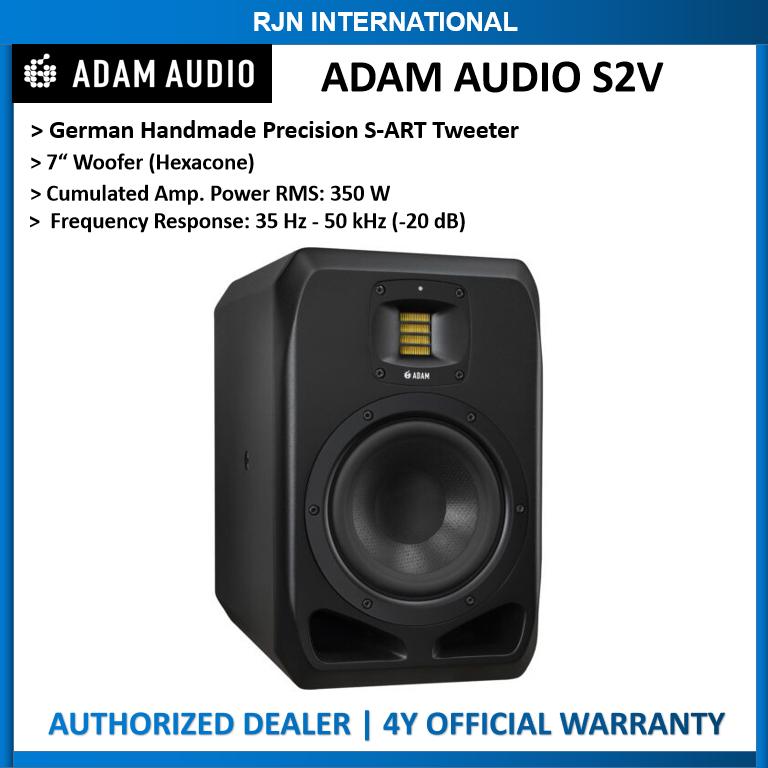 Adam Audio S2V 7" Powered Studio Monitor with 4 year warranty