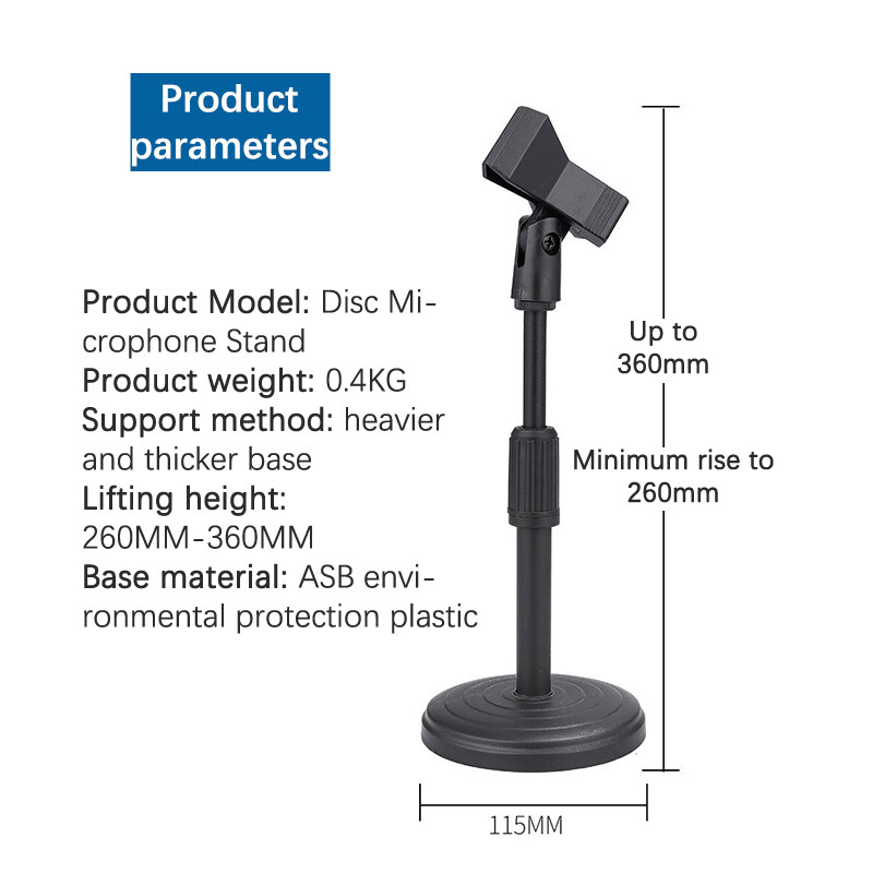 WJINS 1PC Desktop microphone stand conference desktop stand live microphone equipment