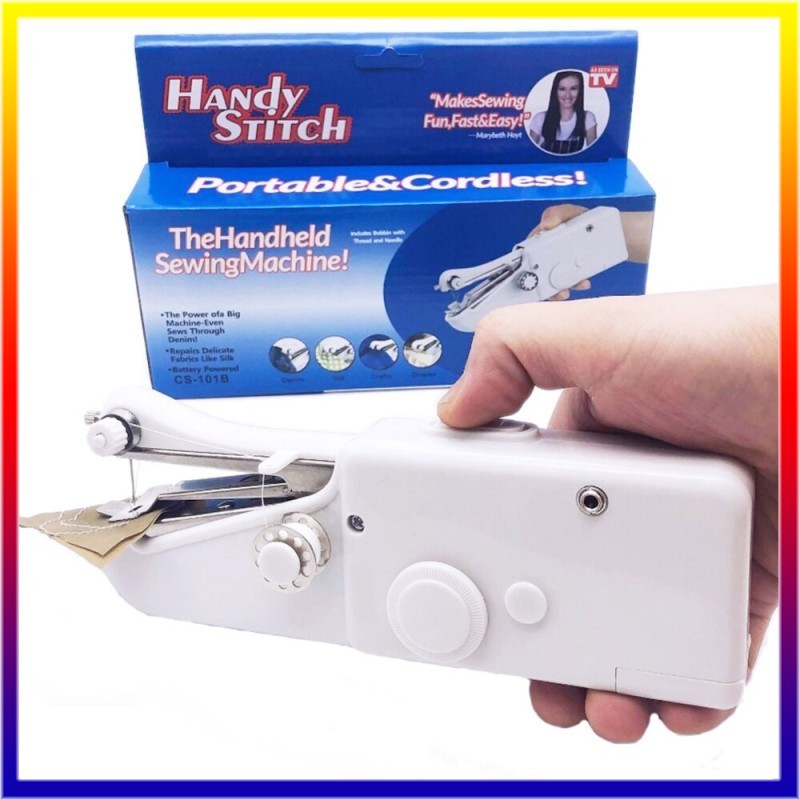Original Japan Handy Stitch Mini Portable Sewing Machine Multifunction Cordless Electric Handheld and Travel Home Sewing Machine Tools